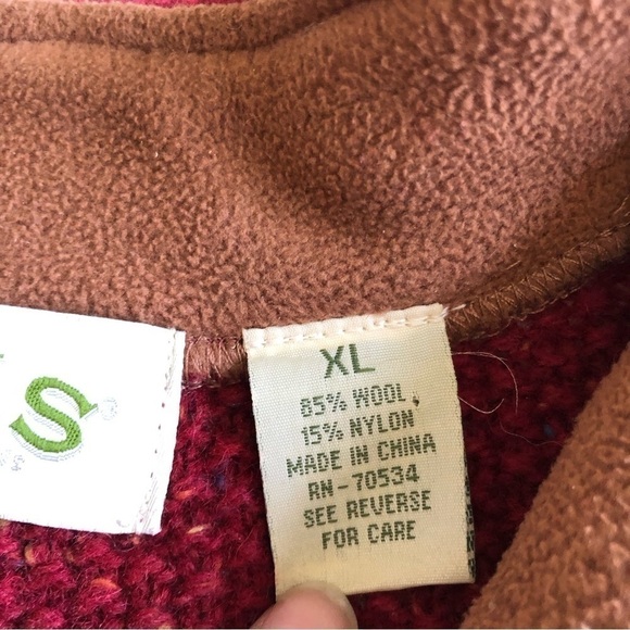 Orvis Wool Blend Quarter Zip Mock Neck Sweater - Picture 9 of 9